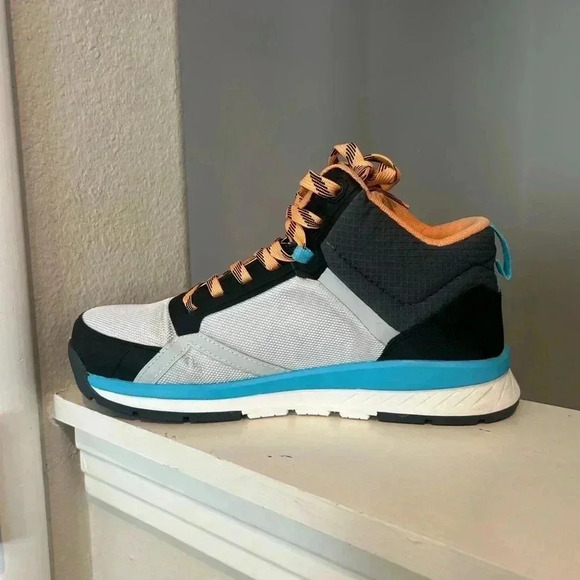 Bogs Sandstone Low CT Sneaker Womens 9.5 Gray Orange Lace Up Ankle Boots Shoes - Picture 3 of 10